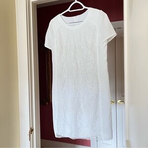 Ellassay White Embroidered Dress (Tag Shown)